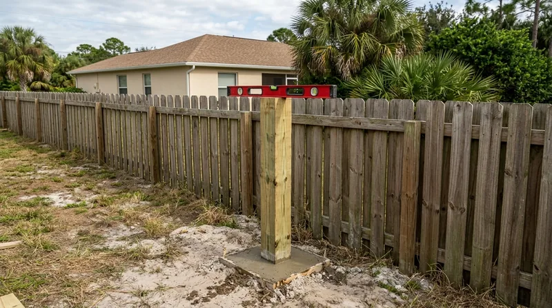 Fence Post Repair & Replacement Port St. Lucie